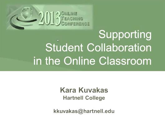 OTC13: Supporting Student Collaboration in th...