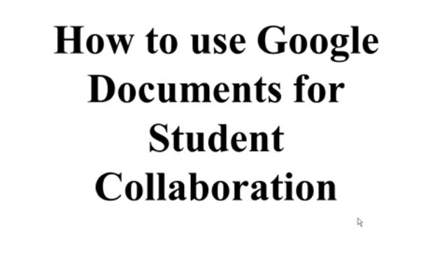 OTC13: How to Use Google Documents for Studen...