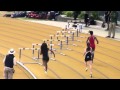 Dominique Berry 400 hurdles at Cal Berkeley B...