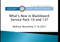 What’s New in Blackboard Service Pack 10 and...