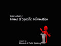 COMMST 100 • Video Lecture 3.1 • Forms of Spe...