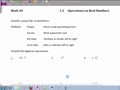 Math 40 1.3A Operations on real numbers part one