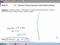 Math 40 4.3A Number and geometry word problems